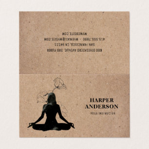 Carte De Visite Inspiration Yoga Instructeur Professionnel 