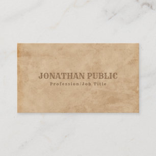 Carte De Visite Inspirationnel Vintage ultra épais luxe créatif