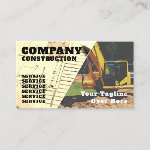 Carte De Visite Inspiré par la construction et l'ingénierie 