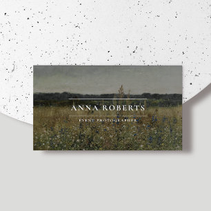 Carte De Visite Inspiré vintage, code qr Planification des événeme