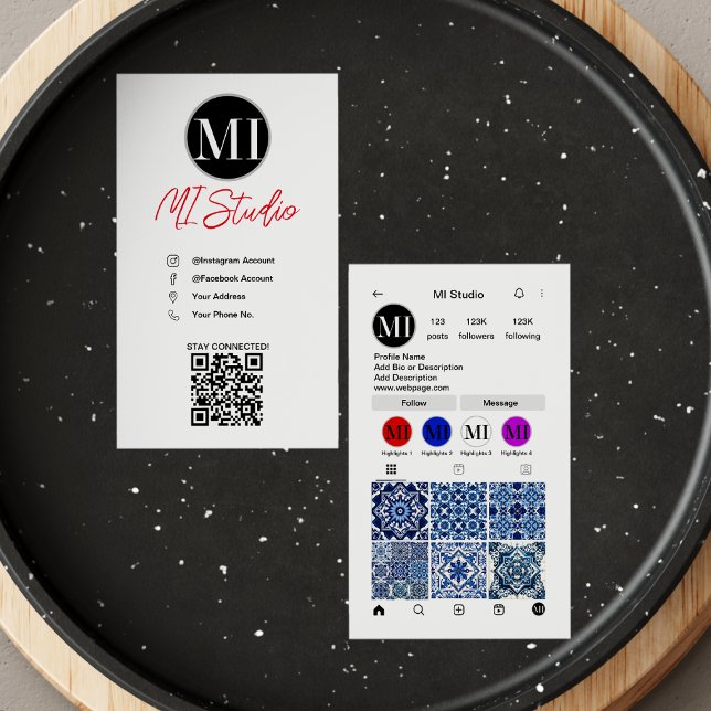Carte de visite Insta (Créateur téléchargé)