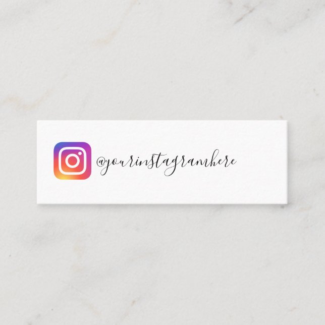 carte de visite instagram (Devant)