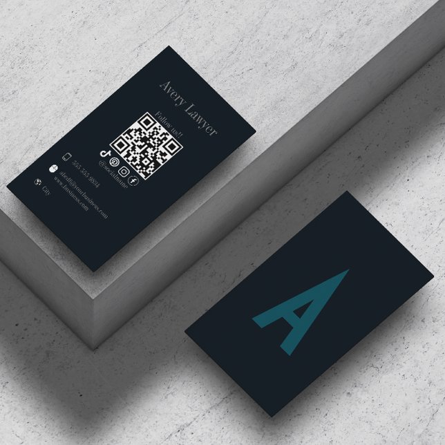 Carte De Visite Instagram Qr Code icônes des médias sociaux (Instagram Qr Code Social Media Icons Business Card)