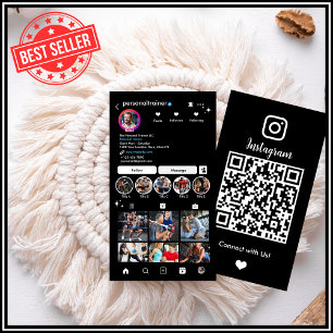 Carte De Visite Instagram Se connecter avec nous Personal Fitness 