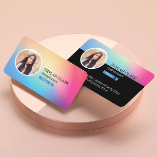 Carte De Visite Instagram Suivez-moi sur les réseaux sociaux Photo