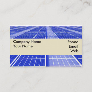 Carte De Visite Installation de panneau solaire