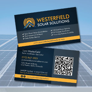 Carte De Visite Installation de panneaux solaires professionnels m