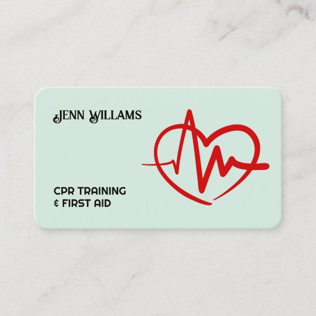 Carte De Visite Instructeur CPR (Devant)