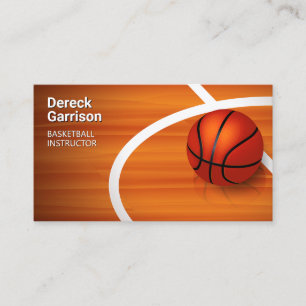 Carte De Visite Instructeur de basket-ball Coach Formateur