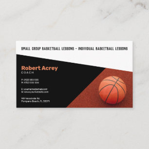Carte De Visite Instructeur de basket-ball   Coach   Formateur