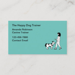 Carte De Visite Instructeur de classe de formation de chien