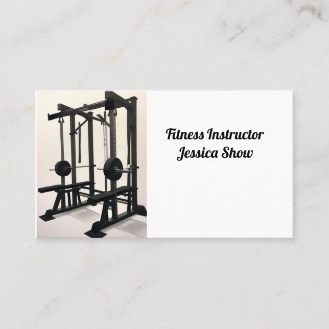 Carte De Visite Instructeur de condition physique (Devant)