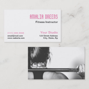 Carte De Visite Instructeur de conditionnement physique, formateur