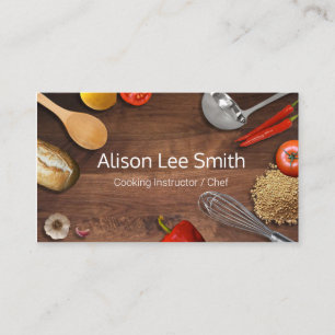 Carte De Visite Instructeur de cuisine / Chef