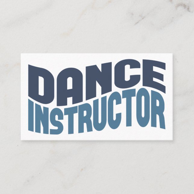 Carte de visite instructeur de danse (Devant)