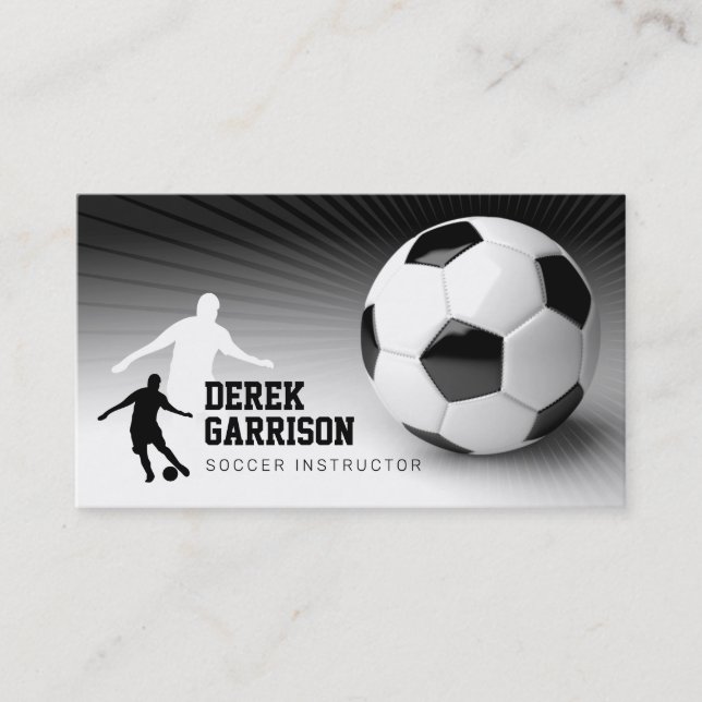 Carte De Visite Instructeur de football | Coach (Devant)