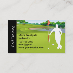 Carte De Visite Instructeur de formation au golf