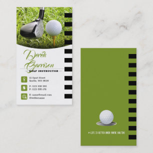 Carte De Visite Instructeur de golf   Cours de golf professionnel