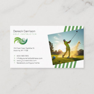 Carte De Visite Instructeur de golf   Professeur professionnel