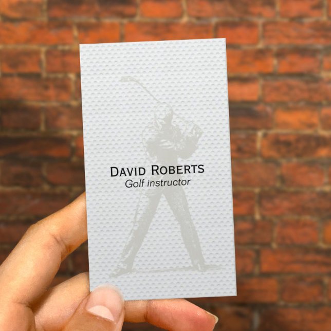 Carte De Visite Instructeur de golf professionnel (Créateur téléchargé)