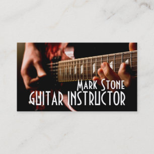 Carte De Visite Instructeur de guitare, Musique, Instruments Busin