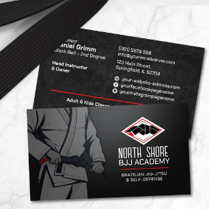 Carte De Visite Instructeur de Jiu-Jitsu Brésilien