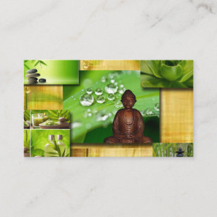 Carte De Visite Instructeur de méditation en collage Zen & Buddha