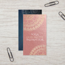 Instructeur de méditation Yoga Pink Gold Foil Mand