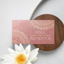 Instructeur de méditation Yoga Pink Gold Foil Mand