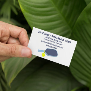Carte De Visite Instructeur de Pickleball Pickleball Pro Sur mesur