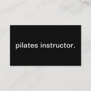 Carte De Visite Instructeur de Pilates