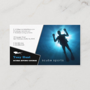 Carte De Visite Instructeur de plongée   Frogman   Sports nautique