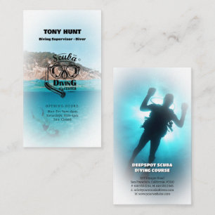 Carte De Visite Instructeur de plongée   Frogman   Sports nautique