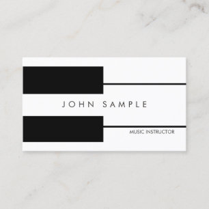 Carte De Visite Instructeur de professionnel de leçons de piano d