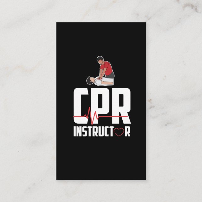 Carte De Visite Instructeur de RCR certifié en ambulance de premie (Devant)