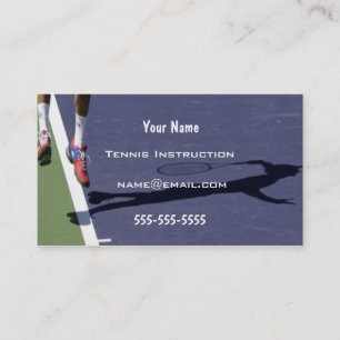 Carte De Visite Instructeur de tennis