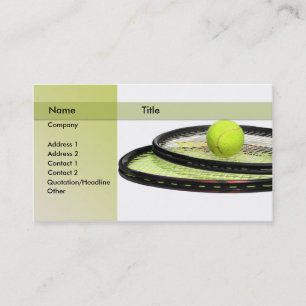 Carte De Visite instructeur de tennis