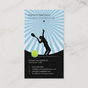 Carte De Visite Instructeur de tennis   Professionnel