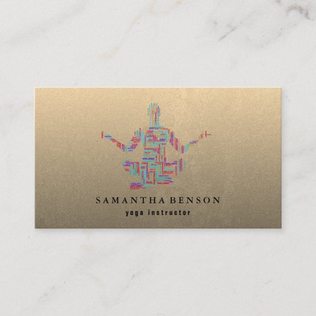 Carte De Visite Instructeur de yoga (Devant)