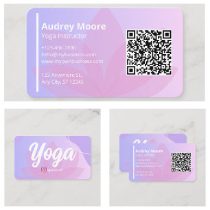 Carte De Visite Instructeur de yoga en santé holistique