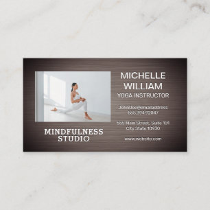 Carte De Visite Instructeur de Yoga Étiré Santé