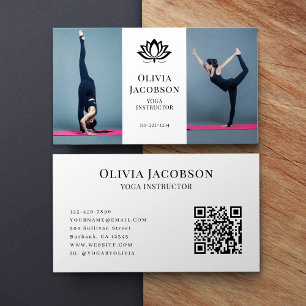 Carte De Visite Instructeur de yoga Photo