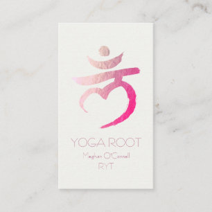 Carte De Visite Instructeur de Yoga Root Chakra Muladhara Mantra L
