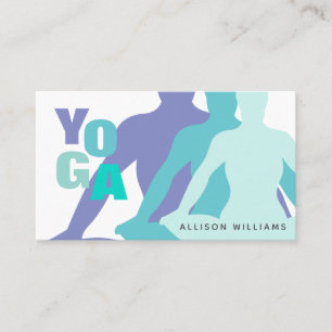 Carte De Visite Instructeur de Yoga Sérénité - Pratique de Yoga