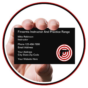 Carte De Visite Instructeur en armes à feu et autodéfense