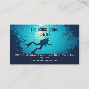 Carte De Visite Instructeur Plongée sous-marine Snorkeling Sports 
