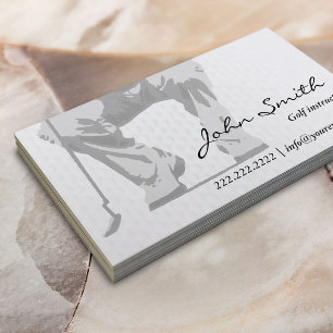 Carte De Visite Instructeur professionnel de golf Putt