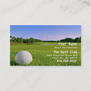 Carte De Visite Instruction de golf