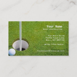 Carte De Visite Instruction de golf