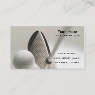Carte De Visite Instruction de golf